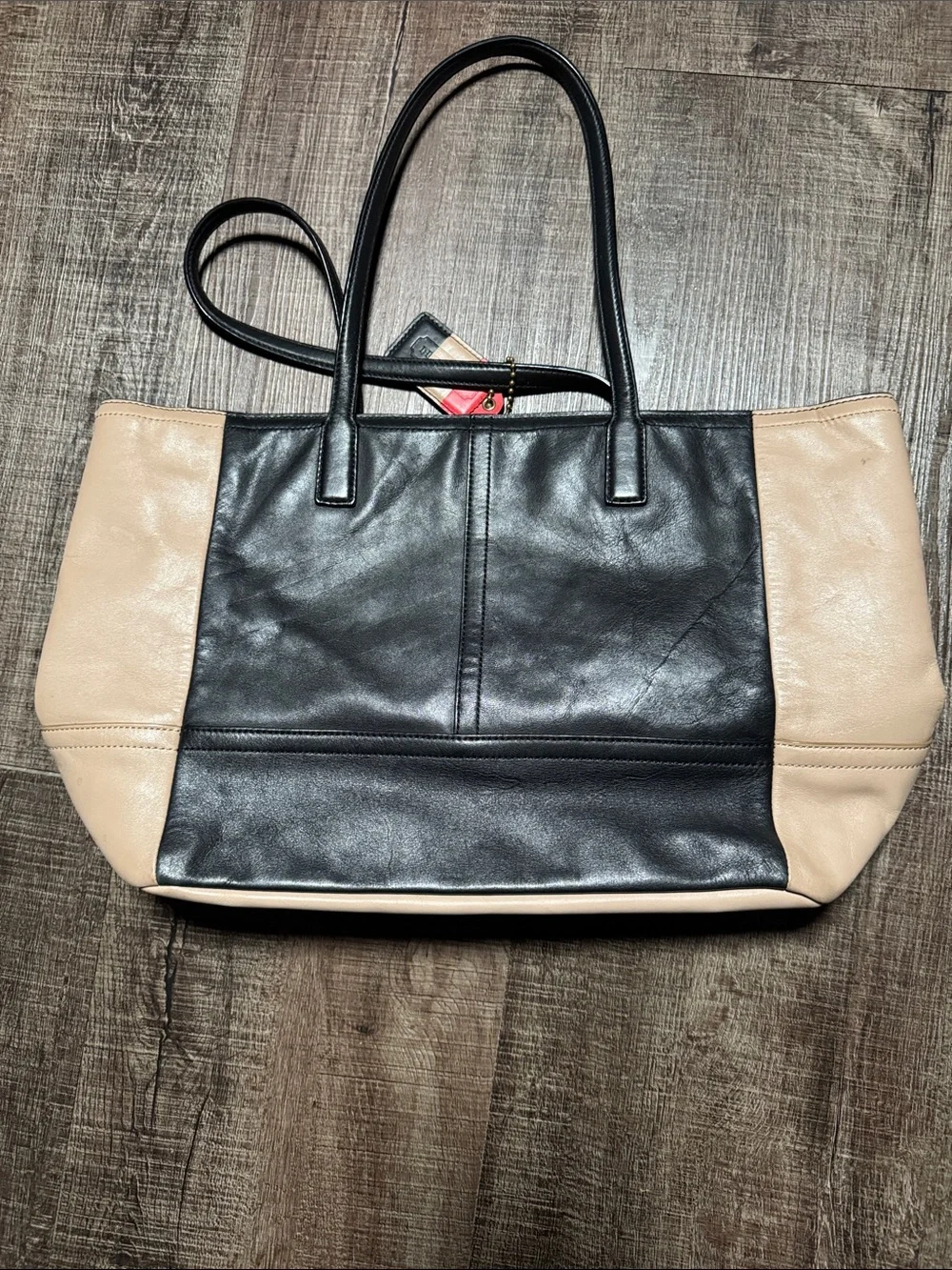 Coach Two tone tote